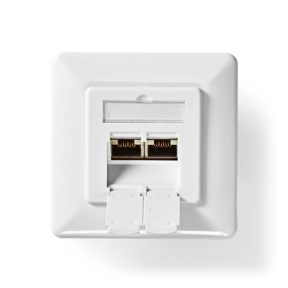Mrežna Zidna Utičnica | CAT6 | Podžbukna | 2 x RJ45 | NEDIS 1 ccgb89200iv