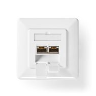 Mrežna Zidna Utičnica | CAT7 | Podžbukna | 2 x RJ45 | NEDIS