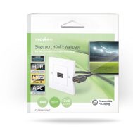 HDMI Zidna Utičnica | 4K@60Hz | ARC | 18 Gbps | NEDIS 7 cvgb34950wt 1