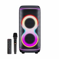 Bluetooth Party Zvučnik | 100W RMS | Bežični Mikrofon | IPX4 | DENVER