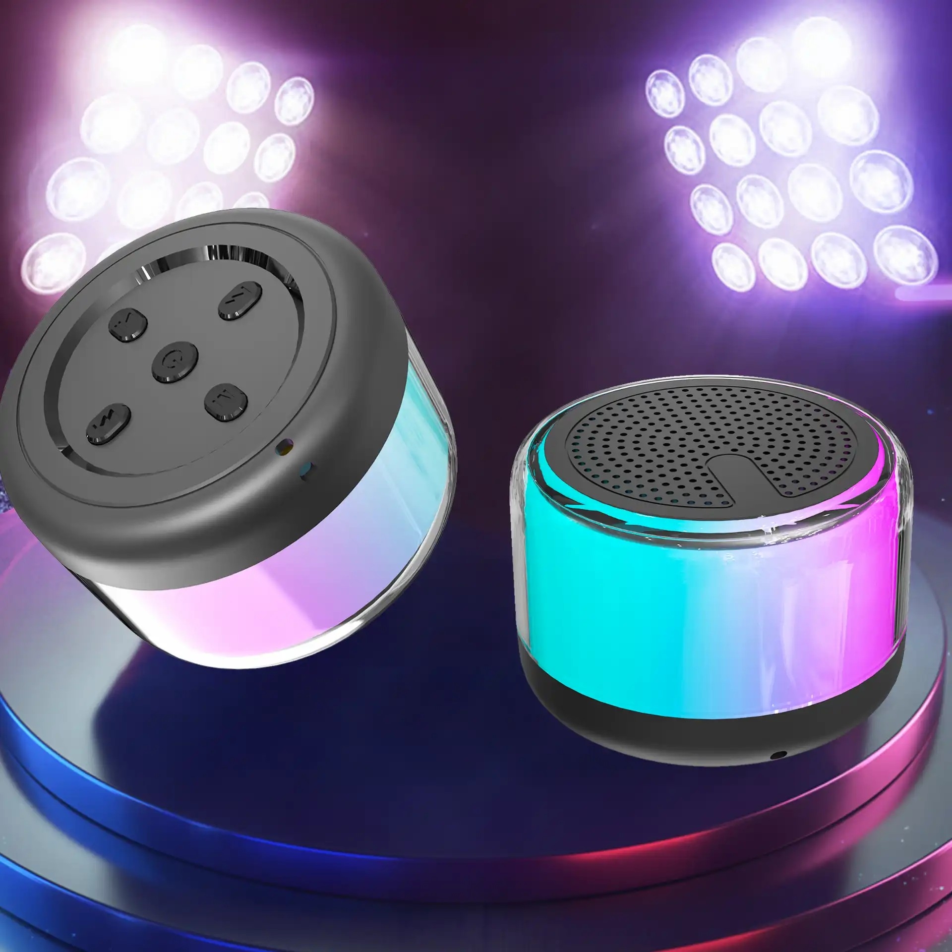 Bluetooth TWS Zvučnik | 3W | MicroSD | RGB Osvjetljenje | DENVER 4 dv btp 103 3