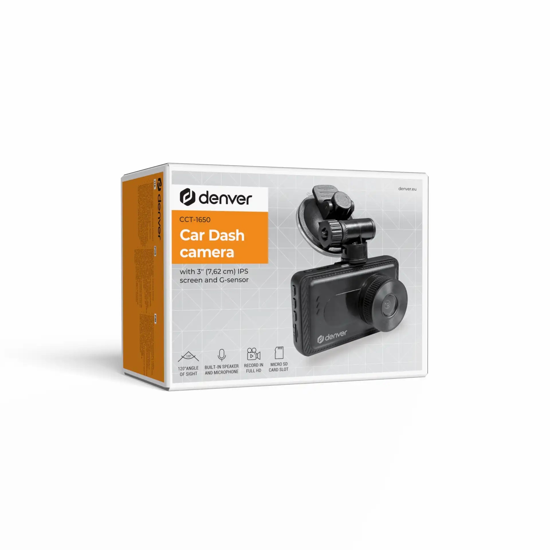 Auto Kamera (Dashcam) | HD 720p 5Mpx | 3" Zaslon | DENVER 8 dv cct 1650 7