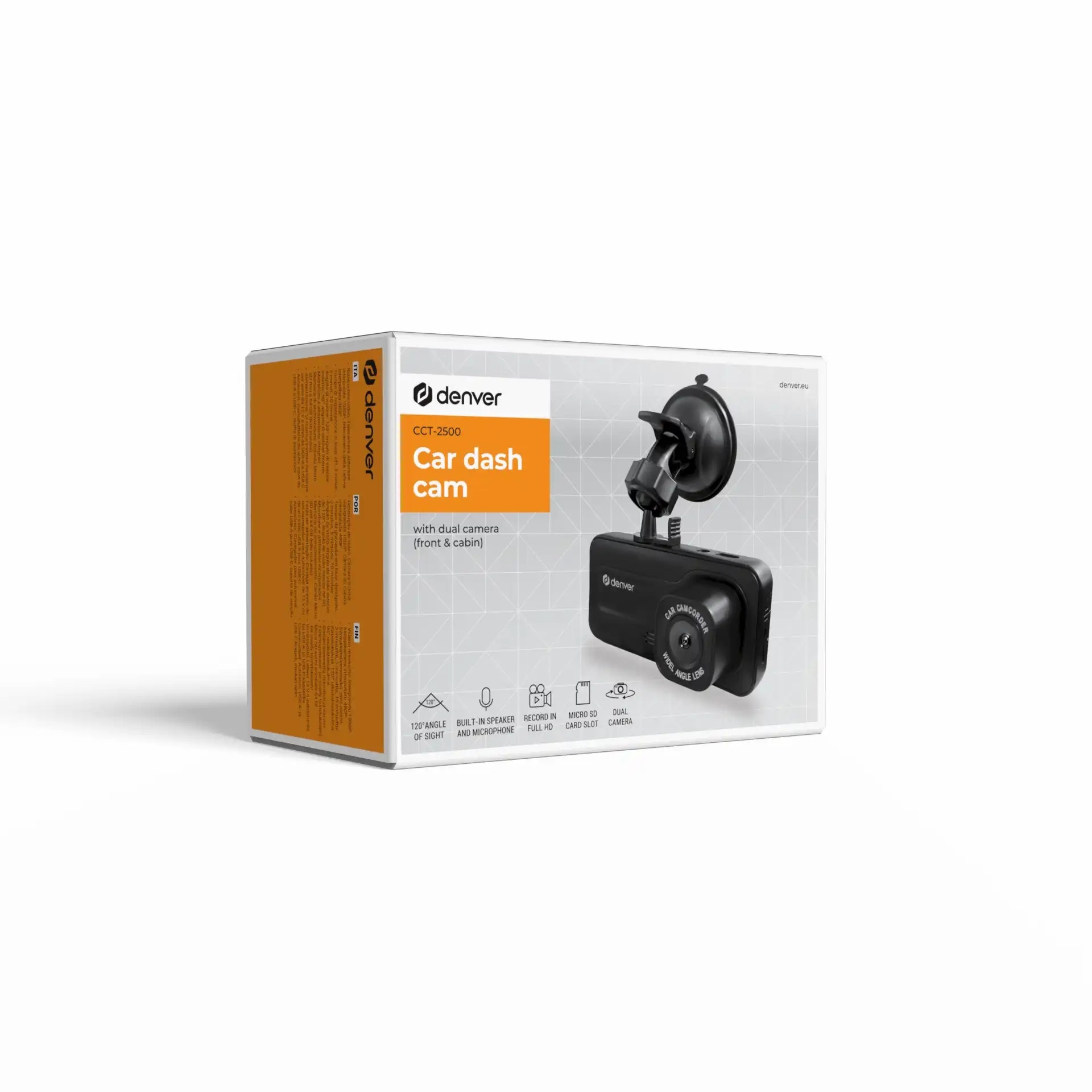 Auto Kamera (Dashcam) | Dual Cam | Full HD | 2" Zaslon | DENVER 6 dv cct 2500 5