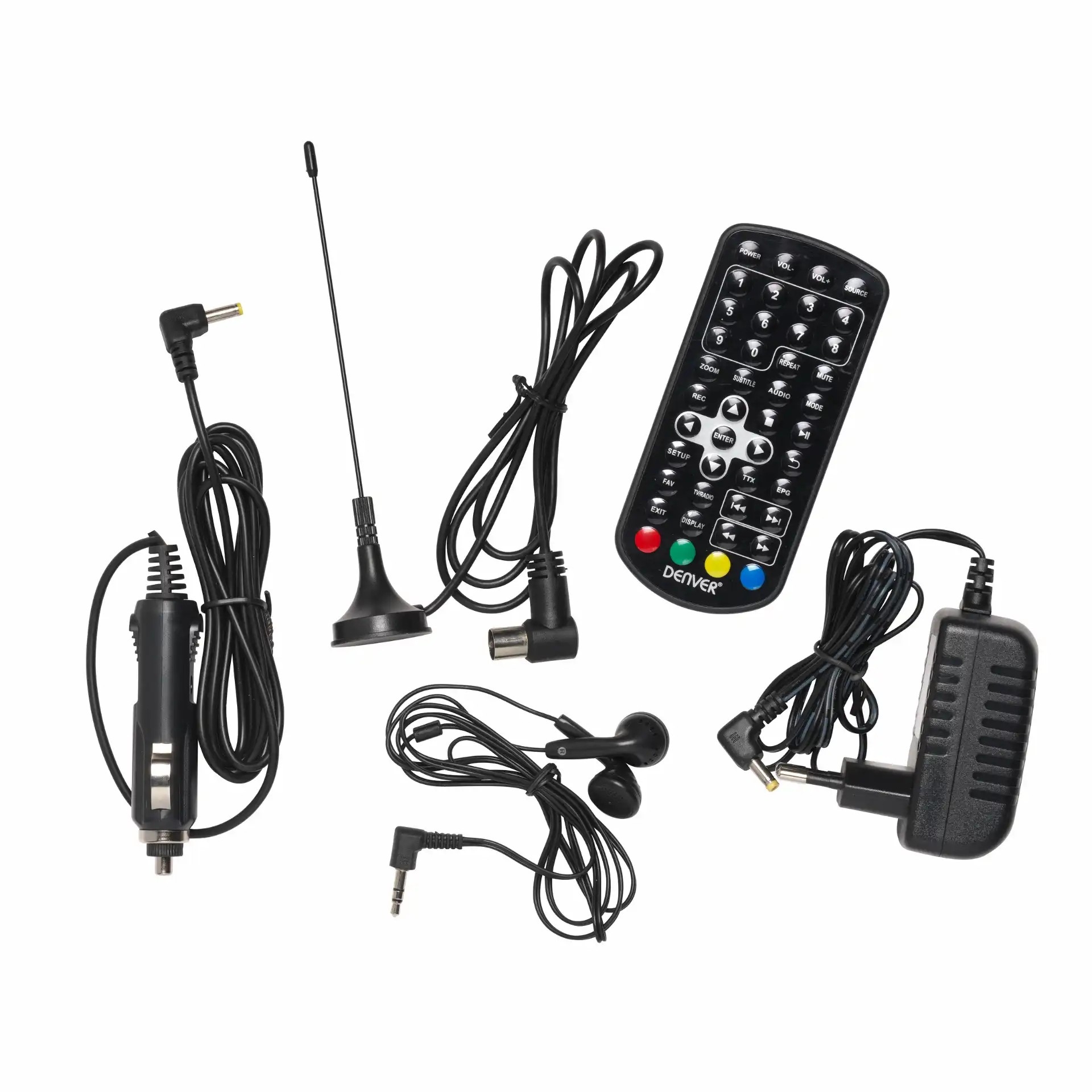 Prijenosni LED TV 10.1" | DVB-T2 H.265 Tuner | Baterija | Antena | DENVER 3 dv led 1033 2