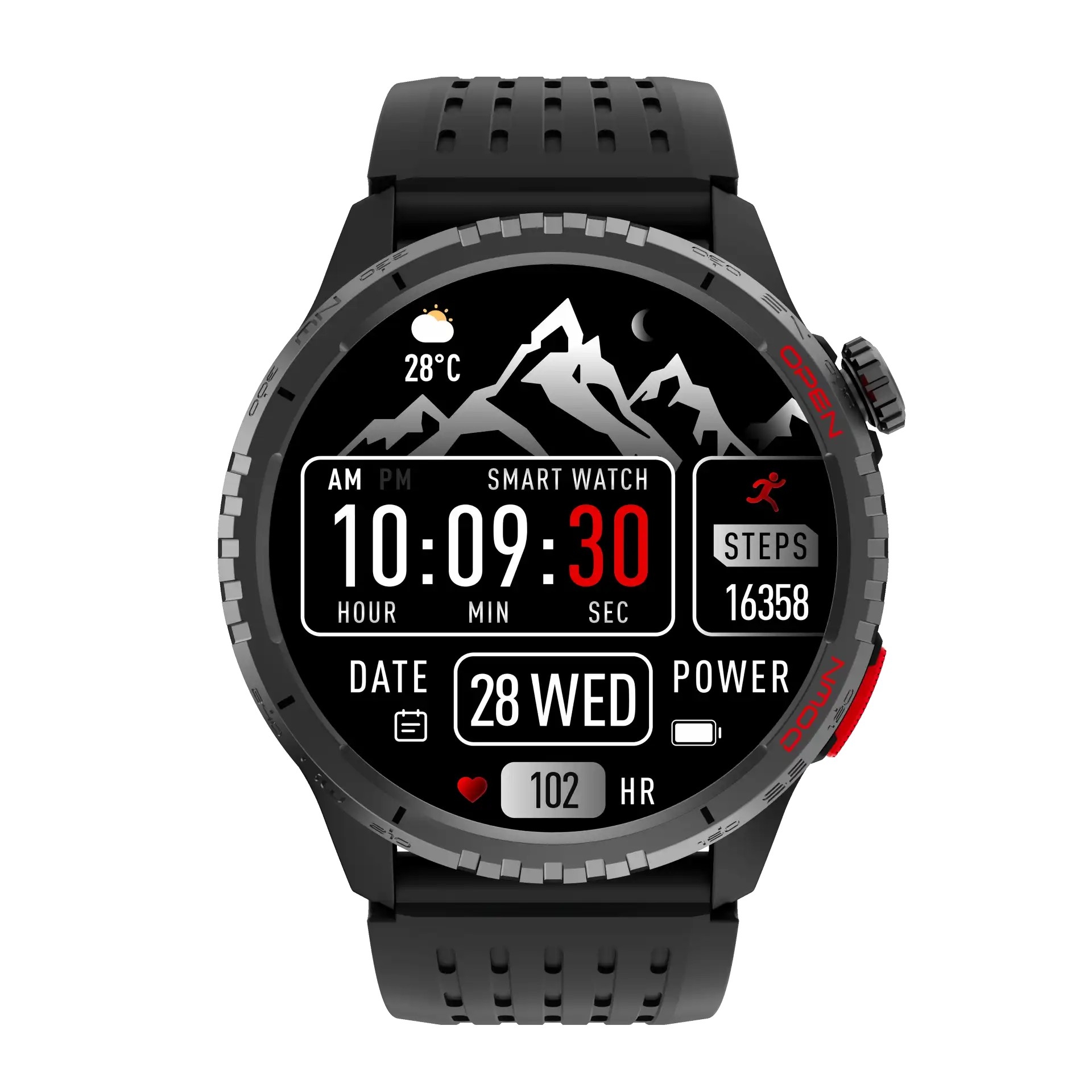 Smartwatch GPS SWG-345 | AMOLED Zaslon 1.43" | 3 ATM | Crni | DENVER 2 dv swg 345b 1
