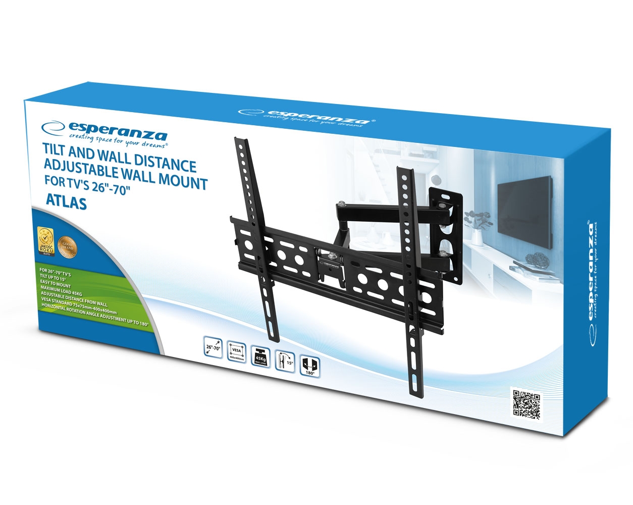TV Nosač | Full Motion | 26 - 70 inch | Esperanza 8 esp erw016 7