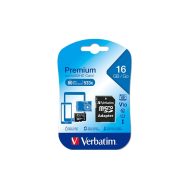Memorijska kartica MicroSDXC Verbatim 16GB, (C10) UHS-I, s adapterom
