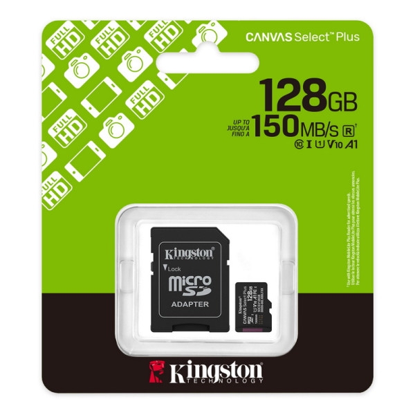 Memorijska Kartica Micro SD Kingston, 128GB, Class 10, s Adapterom 1 tg sdcs3 128gb