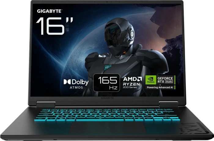Gigabyte A16 | 16" | R7 260 | 16GB | 1TB | RTX 5070 1 C GAM20A16203WHK3EEC94SD