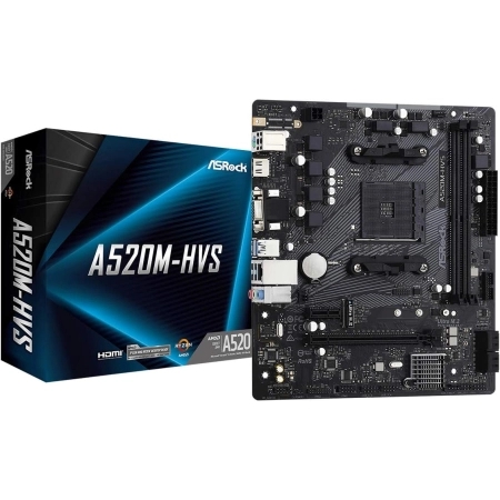 ASRock A520M-HVS | AM4 | DDR4 1 E 35015