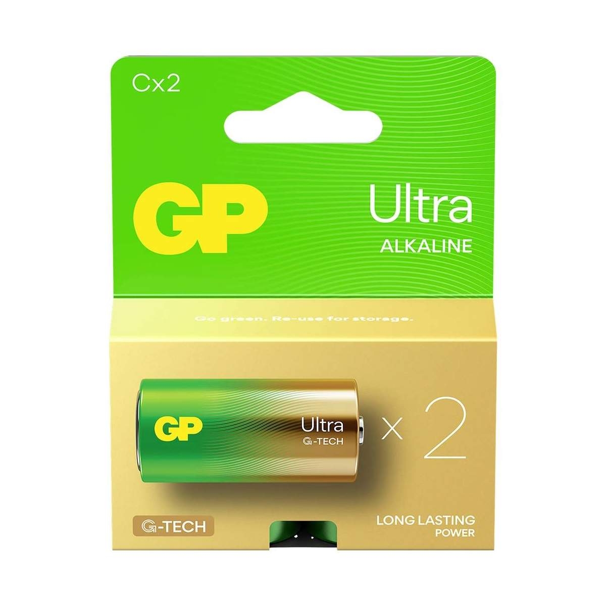 R14 (C) Alkalna Baterija |Pakiranje: 2 kom | Ultra GP 1 gp14au pgb2