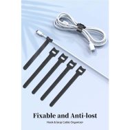 Organizator za Kablove | Čičak Traka |150mmx12mm | Set 25 komada | WELL 7 orgcable t0225bk 1